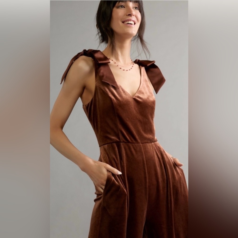 Francescas Velvet Jumpsuit NWT